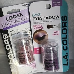 L.A. Colors Loose Eyeshadow Lot of 2(LOLLIPOP/GRAPE JELLY)